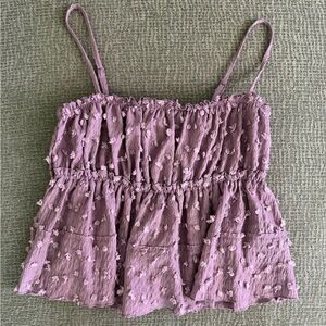 H&M Cropped Babydoll Top